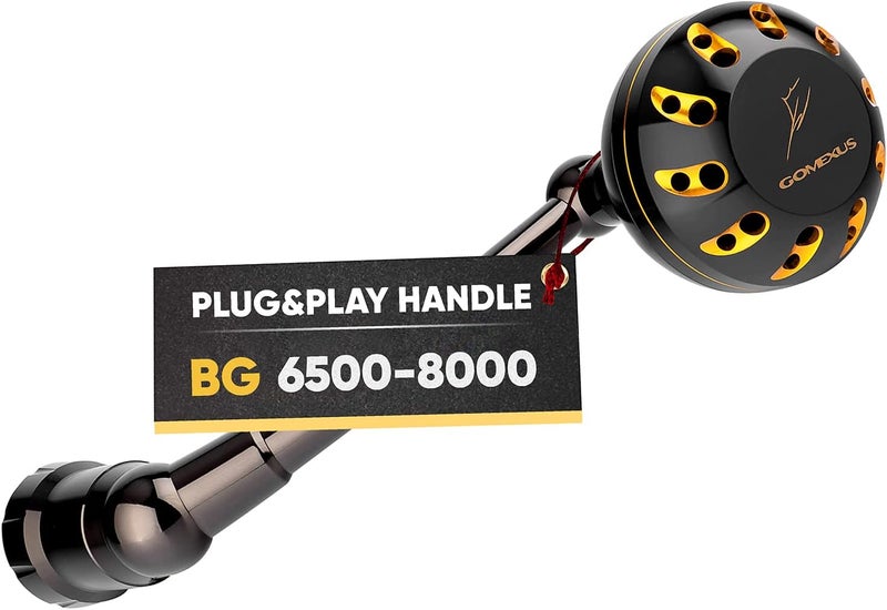 GOMEXUS Power Handle for Daiwa BG 1500-8000(Choose Option for Different Size) 【Notice】 Please do not Adapt to Other reels to Avoid Damage to The Reel, and Pay Attention to The Size of The Handle - Image 1